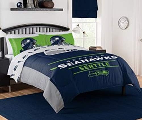 NFL Seattle Seahawks Full/Queen Comforter & Pillowcase 3 Piece Set