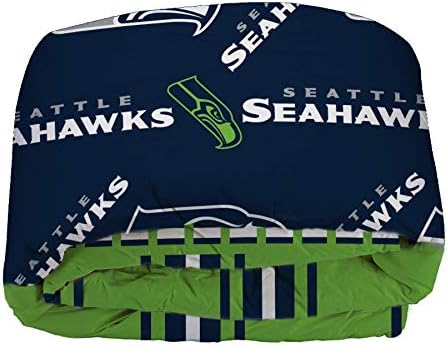 NFL Seattle Seahawks 7 PCS Comforter set Queen Size Bed in Bag Set