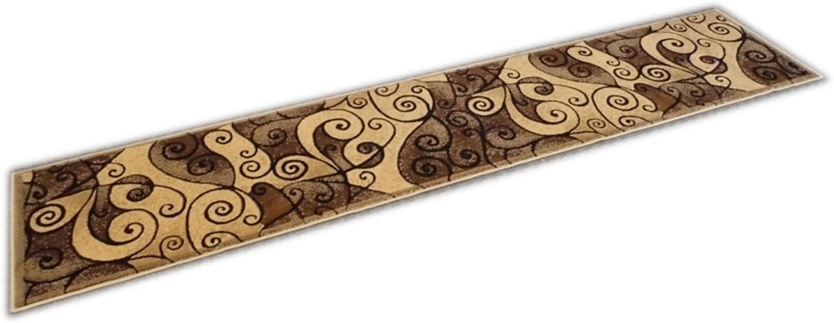 YHSF Modern Contemporary Area Rugs for Living Room, Bedroom, Office, Dining Room, Entryway – Washable, Easy to Clean, Soft Swirl Design, Modern Area Rug – 5x7 Feet, Berber