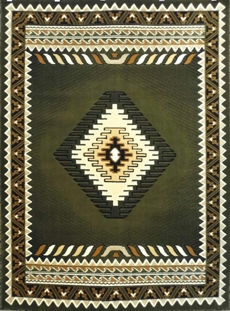 YHSF South West Native American Style Area Rug D143 Kingdom Design