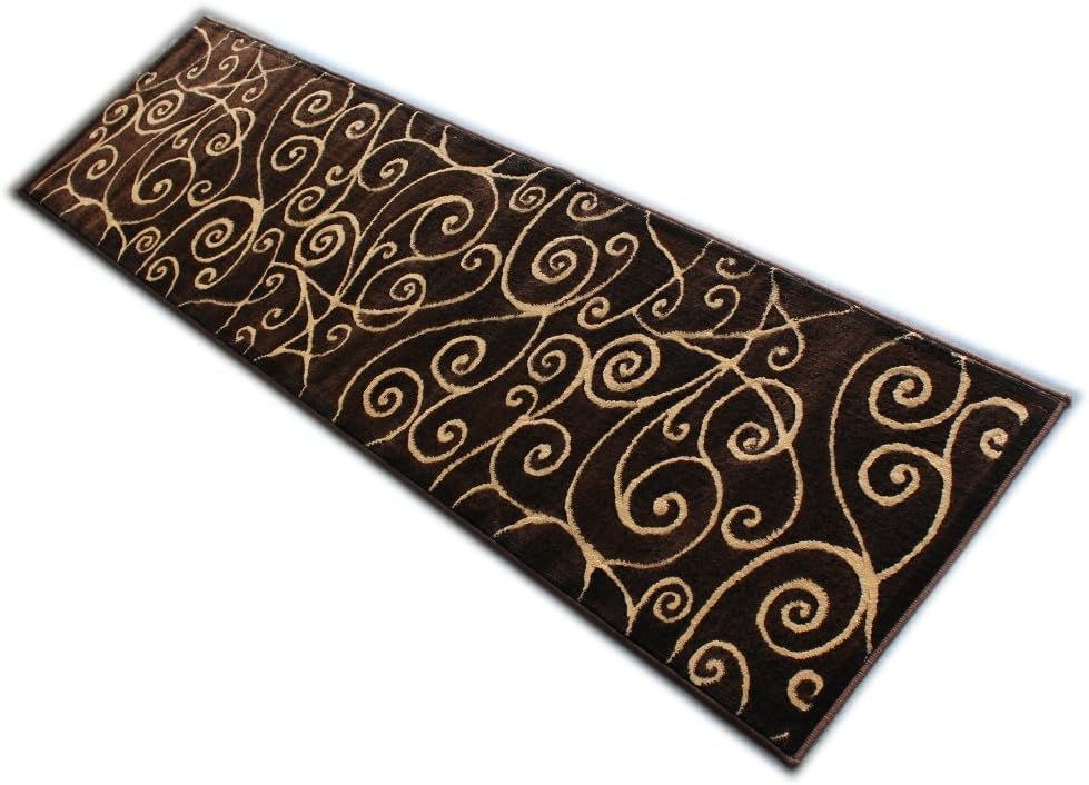 YHSF Modern Contemporary Area Rugs for Living Room, Bedroom, Office, Dining Room, Entryway – Washable, Easy to Clean, Soft Swirl Design, Modern Area Rug – 5x7 Feet, Berber