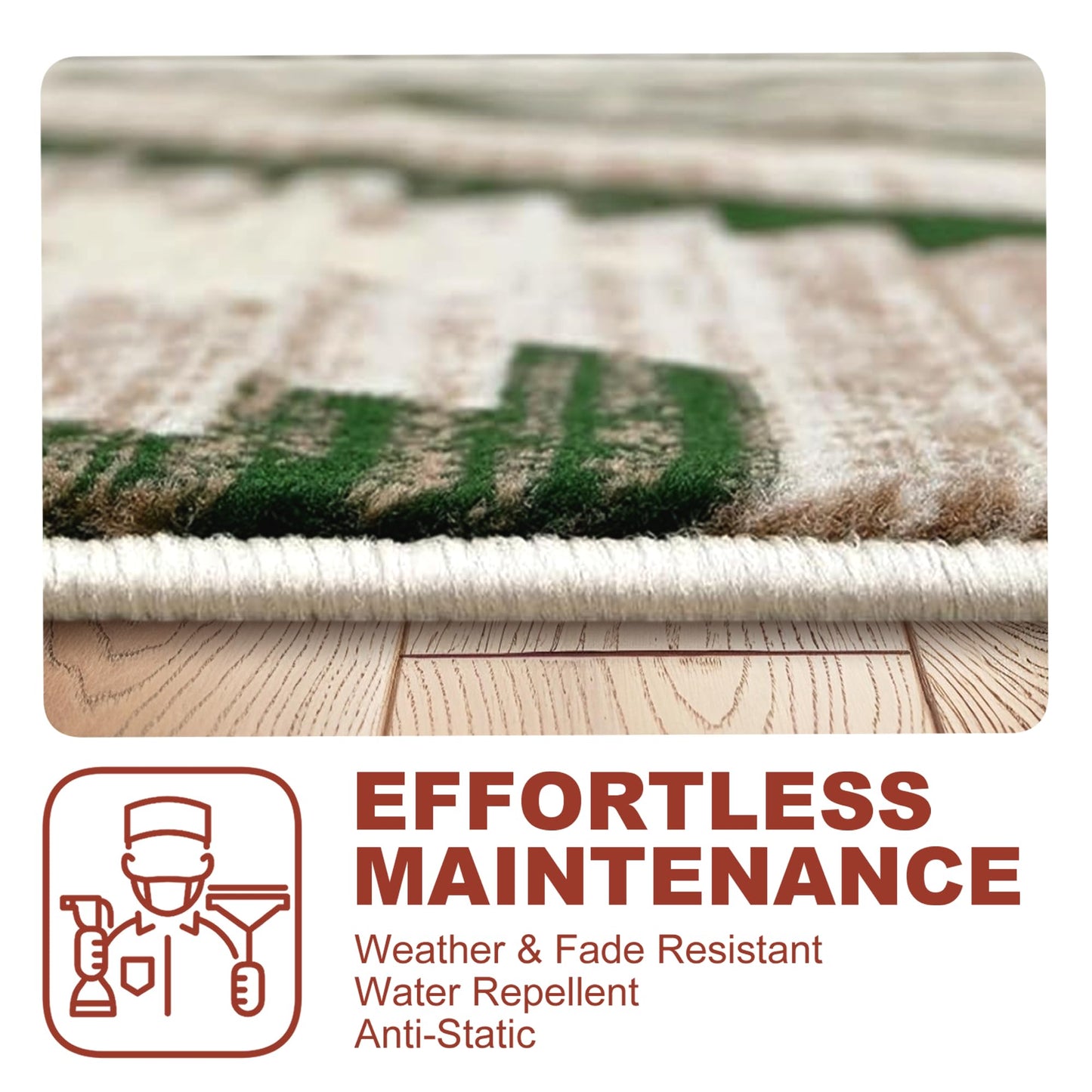 YHSF South West Native American Rug Ritz – Native Tribal American Indian Inspired Rug - Living Room, Bedroom, Hallway, Entryway & High-Traffic Area Rugs - Washable - Soft - Espresso, 8 Feet x 10 Feet