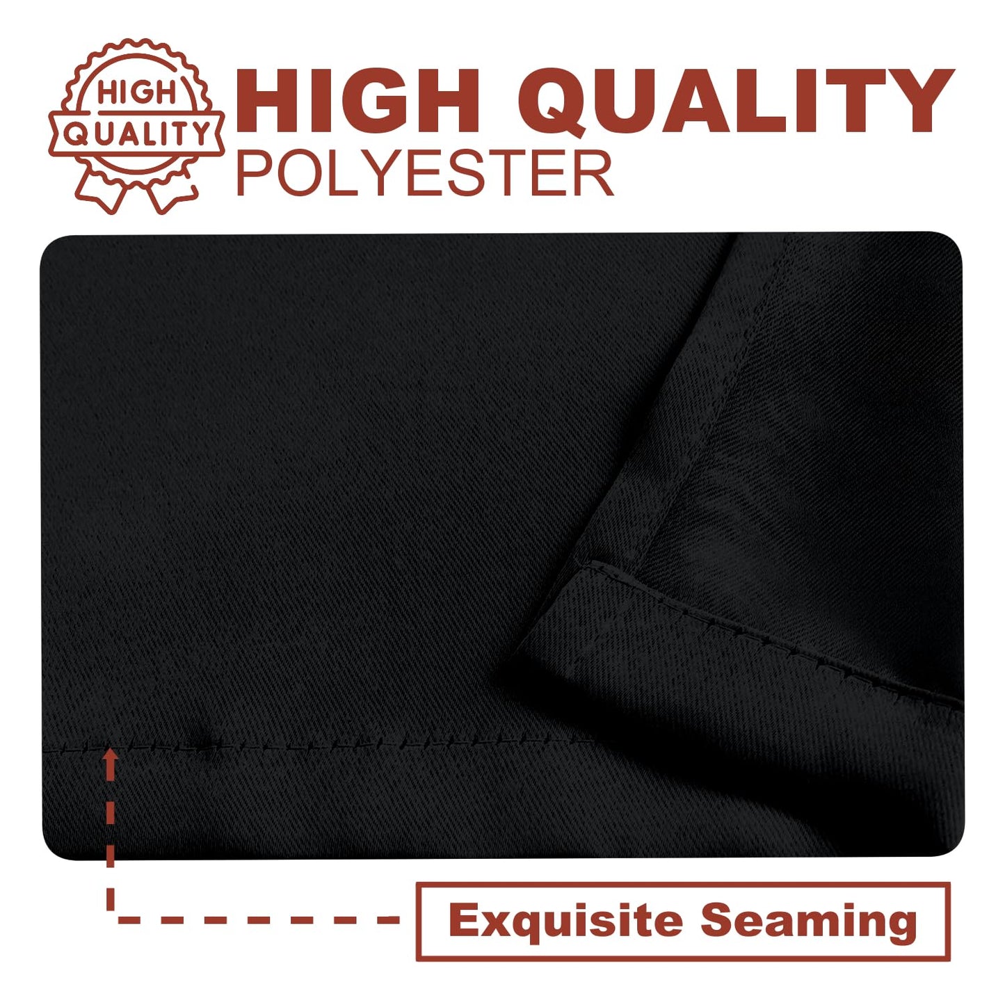 YHSF Blackout Curtains - Room Darkening Grommet Curtains for Bedroom, Living Room, Office - Solid Plain Design, Light Blocking, Thermal Insulation, Elegant Home Décor - 52x84 Inches, One Panel, Red