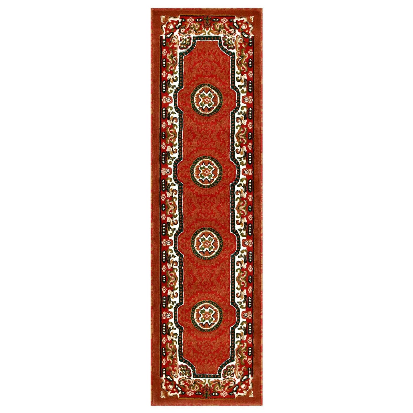 YHSF Traditional Floral Area Rug - Non-Slip Washable Carpet for Kitchen, Dining Room, or Entryway - Easy Clean Colorful Flower Rug - Grey, 5 ft 2 in x 7 ft