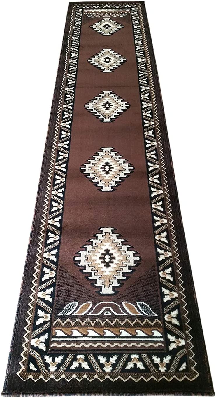 YHSF South West Native American Style Area Rug D143 Kingdom Design