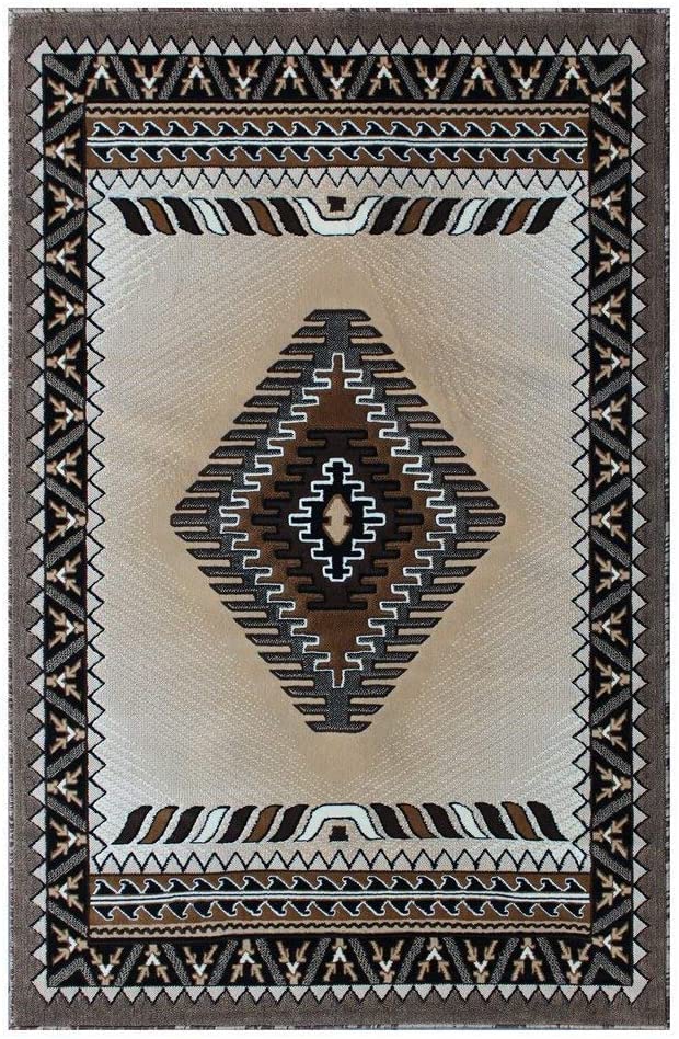 YHSF South West Native American Style Area Rug D143 Kingdom Design