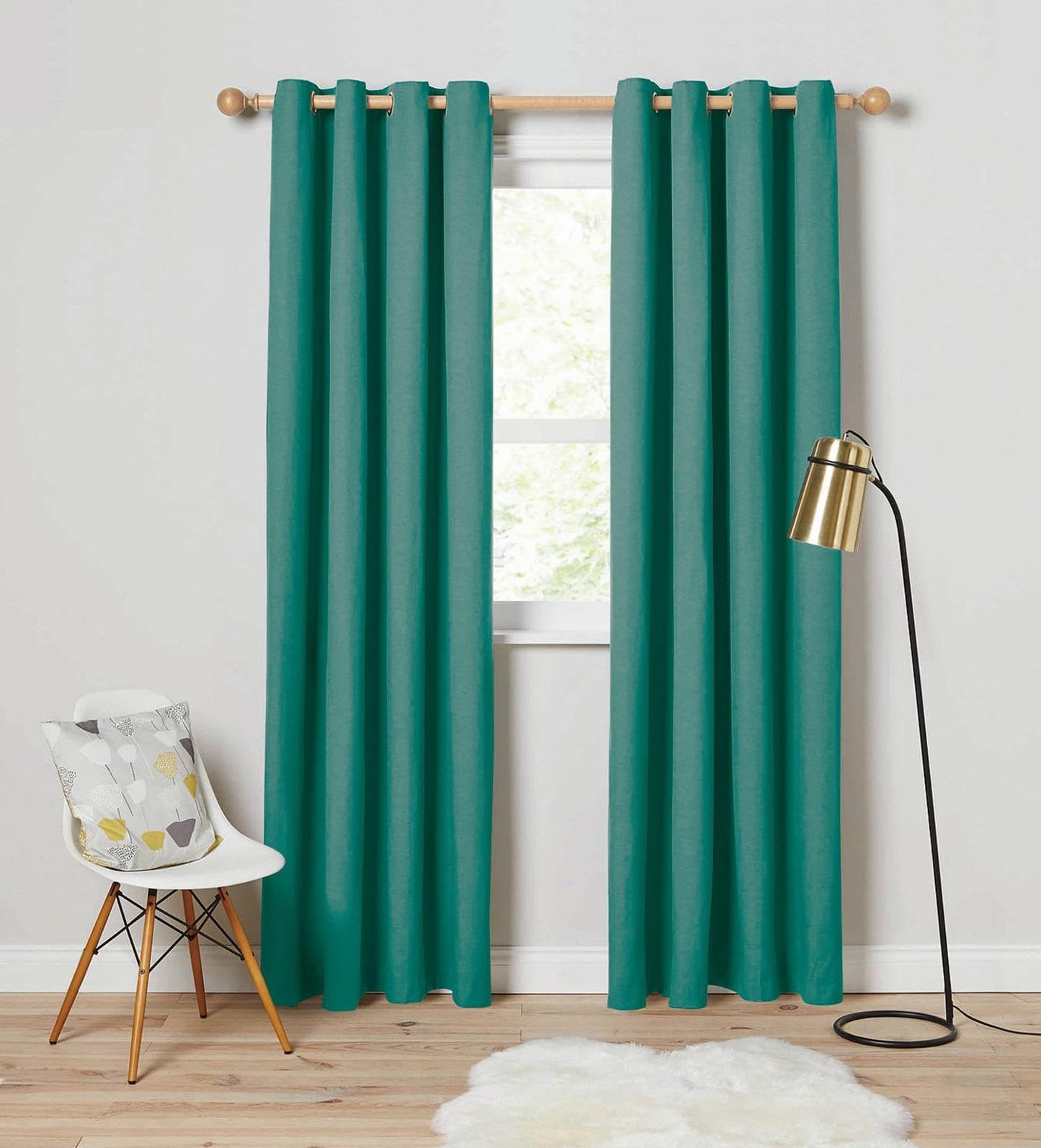 YHSF Blackout Curtains - Room Darkening Grommet Curtains for Bedroom, Living Room, Office - Solid Plain Design, Light Blocking, Thermal Insulation, Elegant Home Décor - 52x84 Inches, One Panel, Red