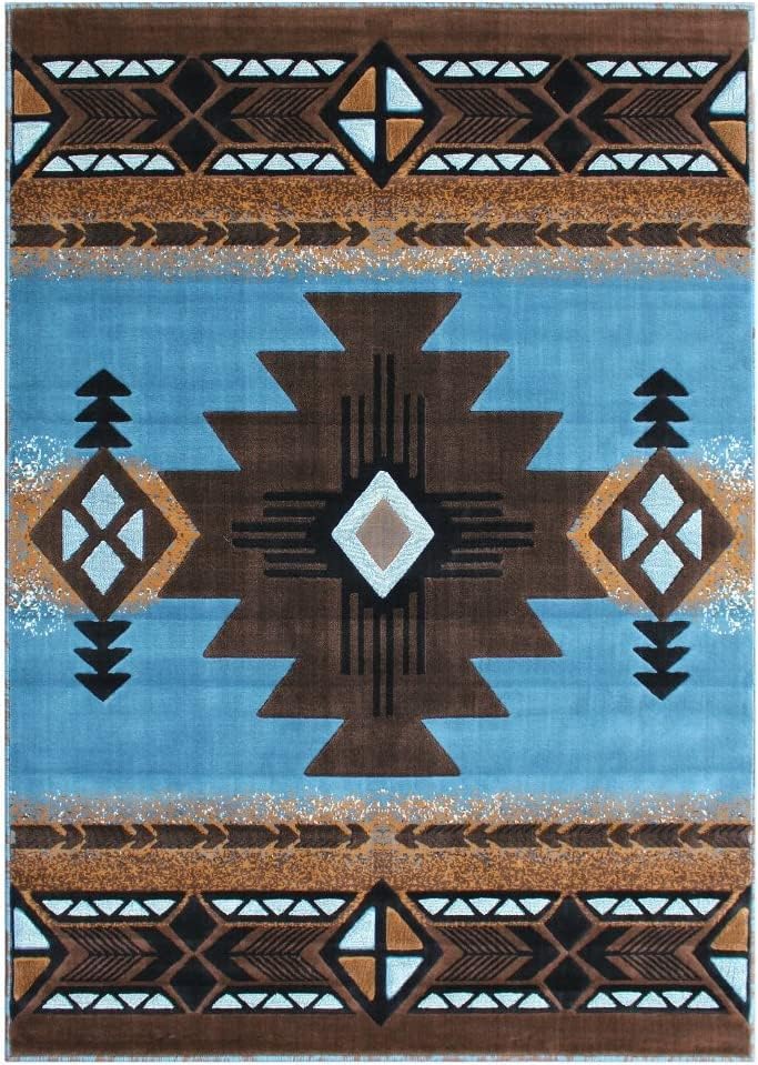 YHSF South West Native American Area Rug C318