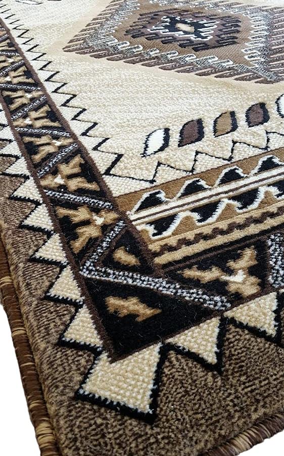 YHSF South West Native American Style Area Rug D143 Kingdom Design