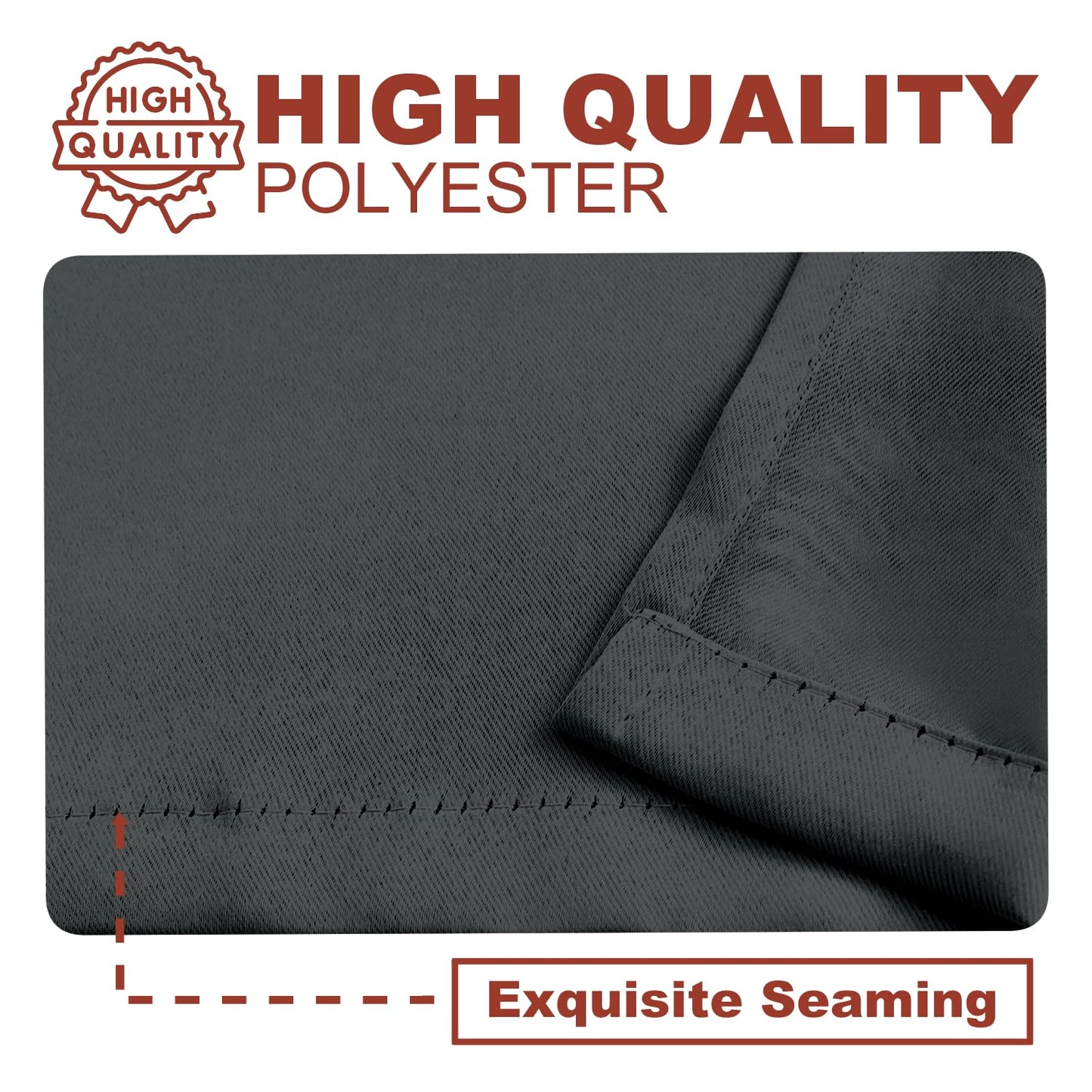 YHSF Blackout Curtains - Room Darkening Grommet Curtains for Bedroom, Living Room, Office - Solid Plain Design, Light Blocking, Thermal Insulation, Elegant Home Décor - 52x84 Inches, One Panel, Red