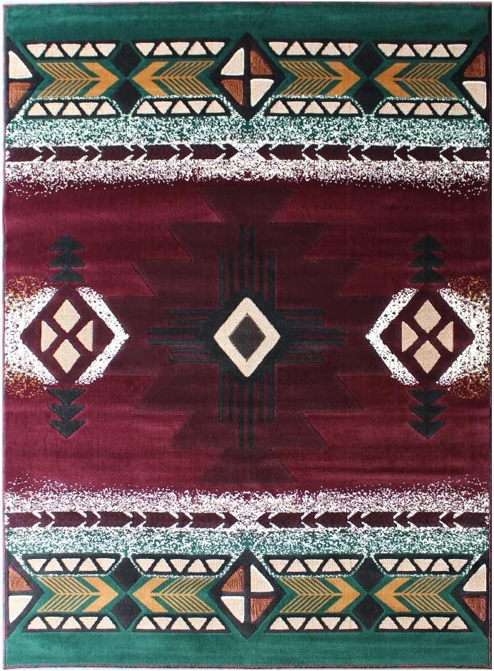 YHSF South West Native American Area Rug C318