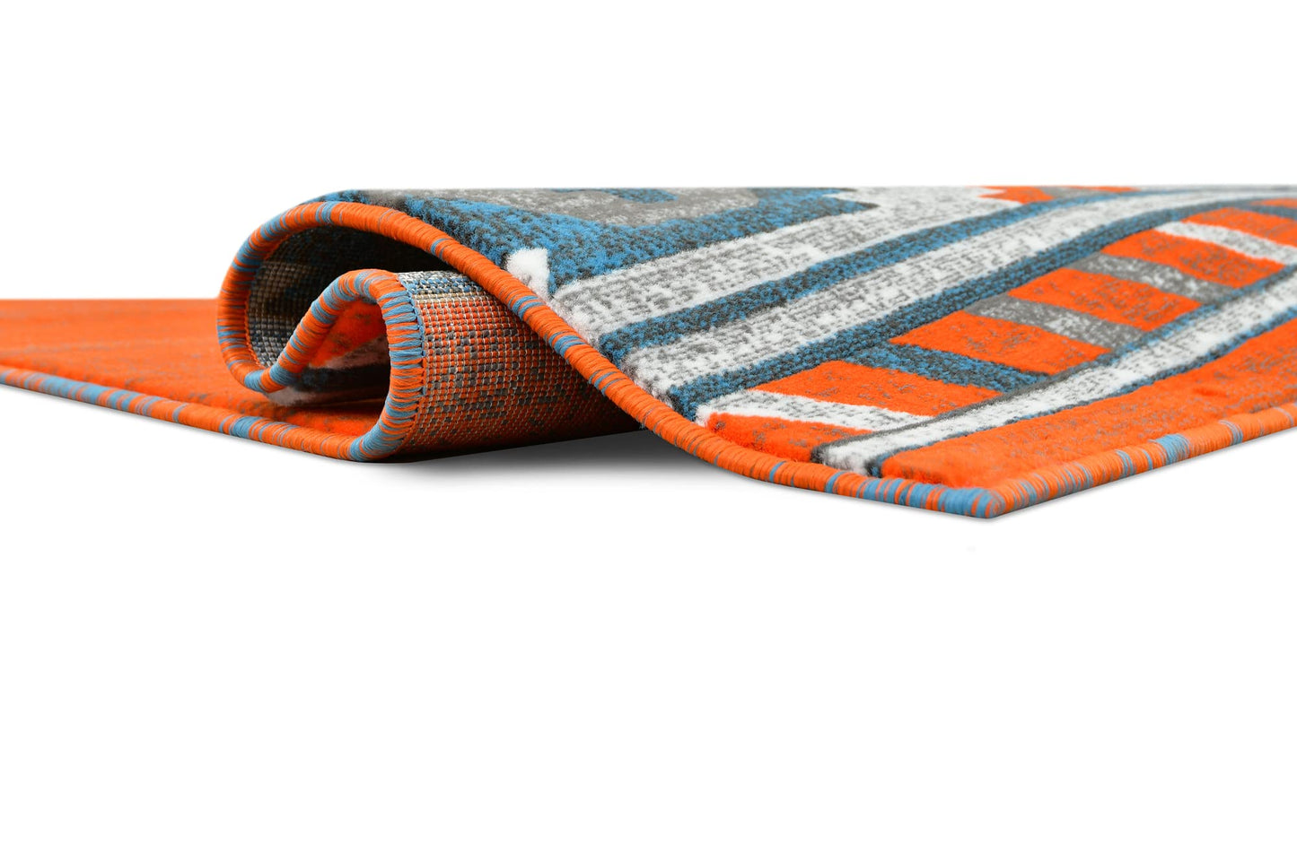 YHSF South West Native American Area Rug - Easy Clean, Thick, Soft, Durable Native Tribal American Indian Inspired Rug for Bedroom/Living Room/Hallways and More - Rust, 5 Feet x 7 Feet