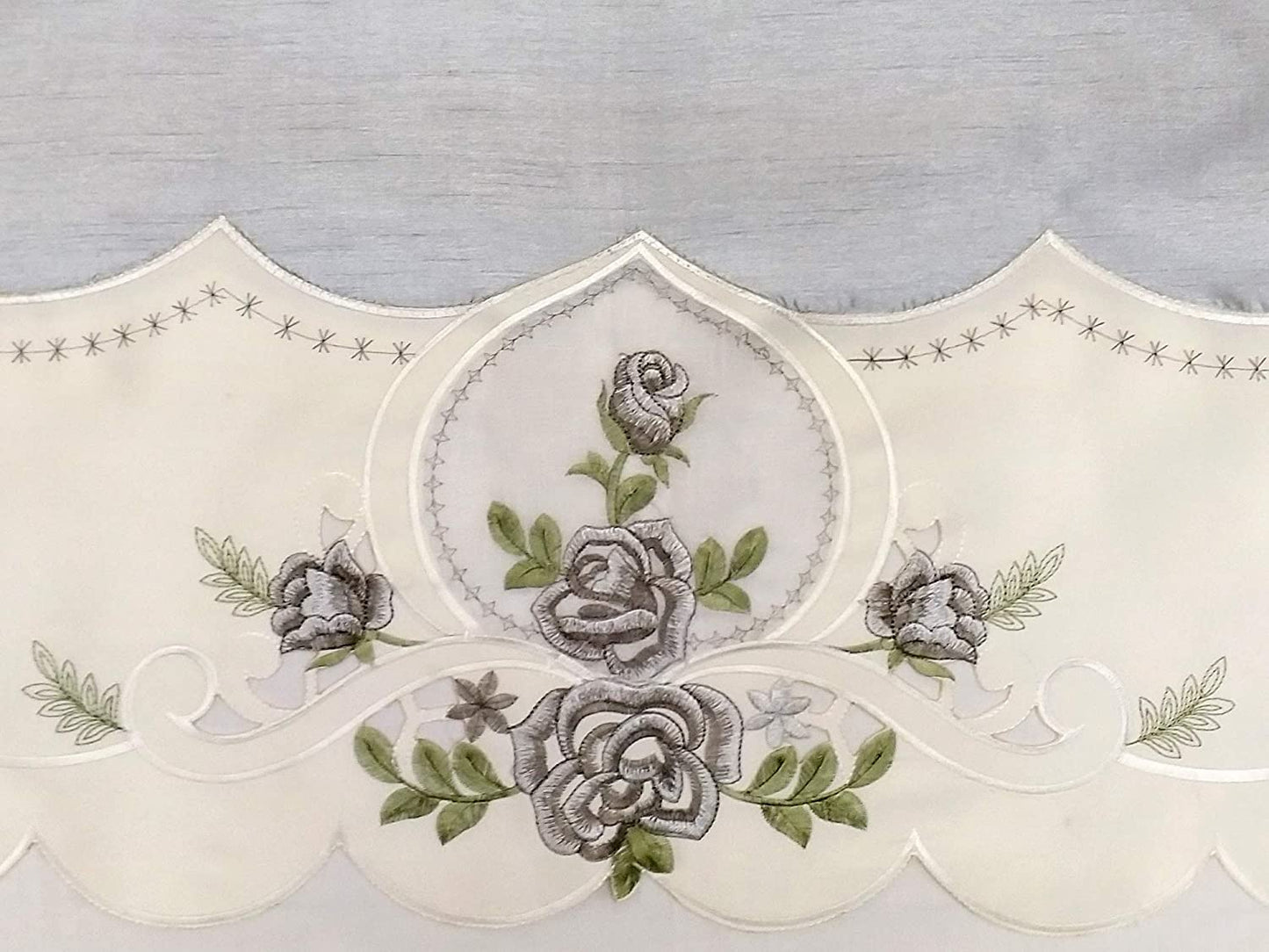 YHSF Kitchen Curtain Sets 3 Piece with Valance - Tier Window Curtain Set with Rod Pocket Design, Curtains Kitchen Window Set for Elegant Decor, Includes 2 Tiers and 1 Valance (Purple Flower Butterfly)