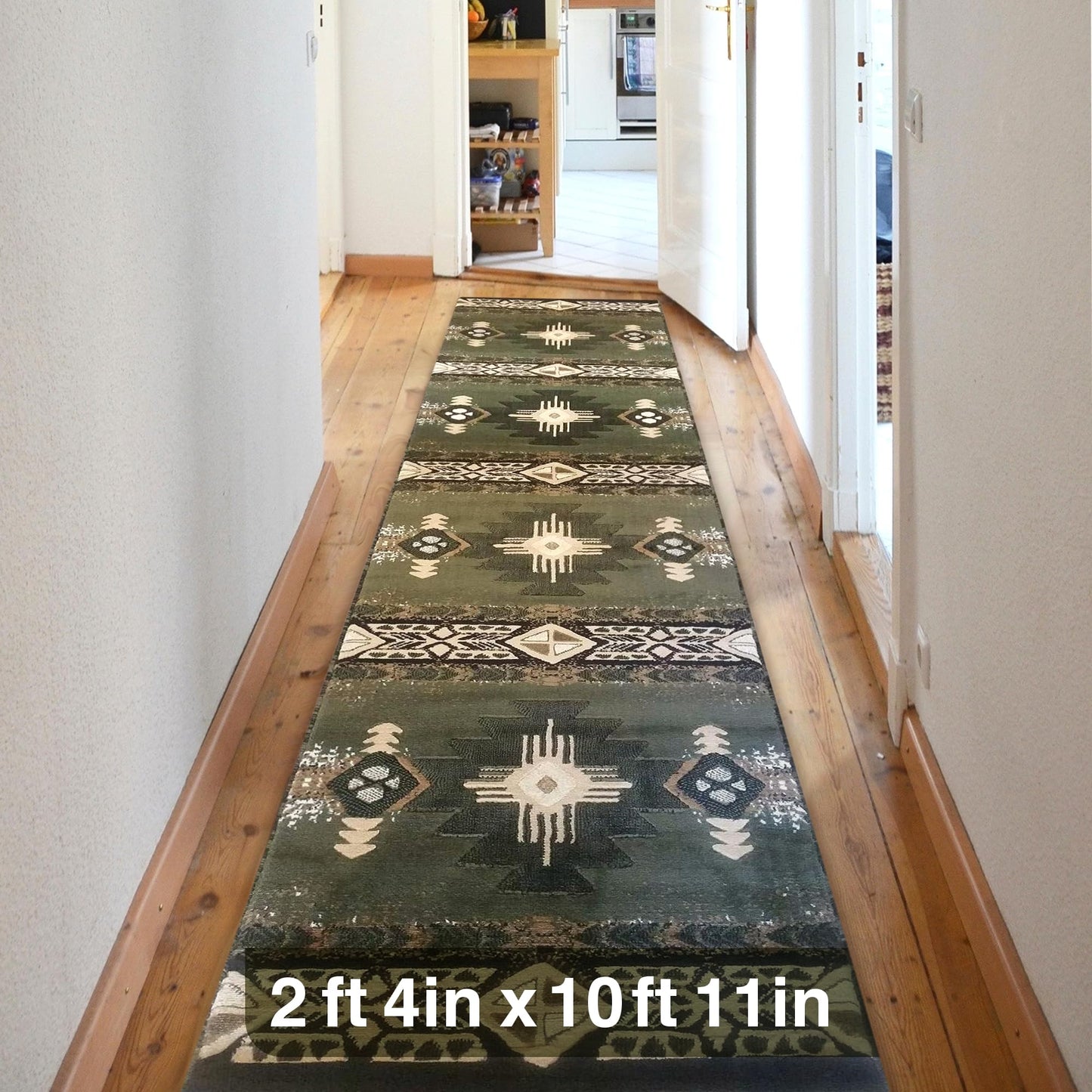 YHSF South West Native American Area Rug C318 - Easy Clean, Thick, Soft, Durable Native Tribal American Indian Inspired Rug for Bedroom/Living Room and More - Berber, 5 Feet x 7 Feet