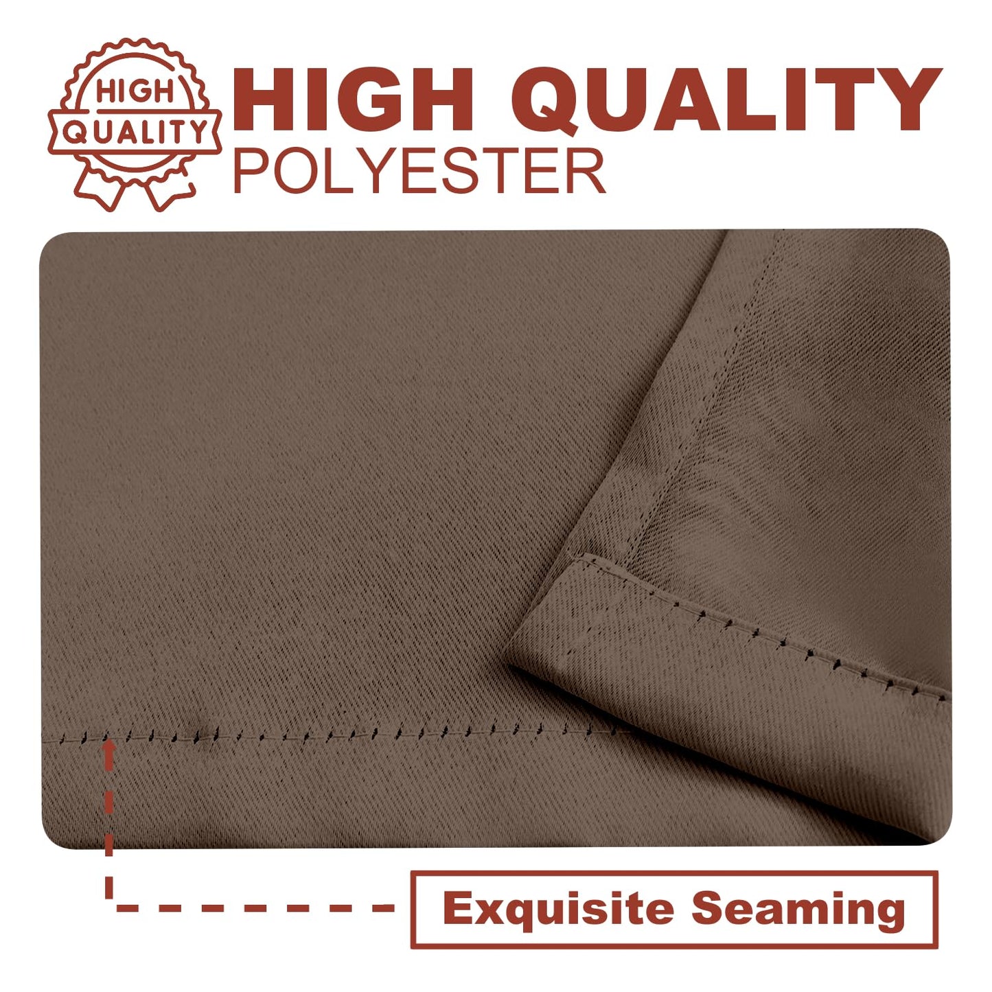 YHSF Blackout Curtains - Room Darkening Grommet Curtains for Bedroom, Living Room, Office - Solid Plain Design, Light Blocking, Thermal Insulation, Elegant Home Décor - 52x84 Inches, One Panel, Red