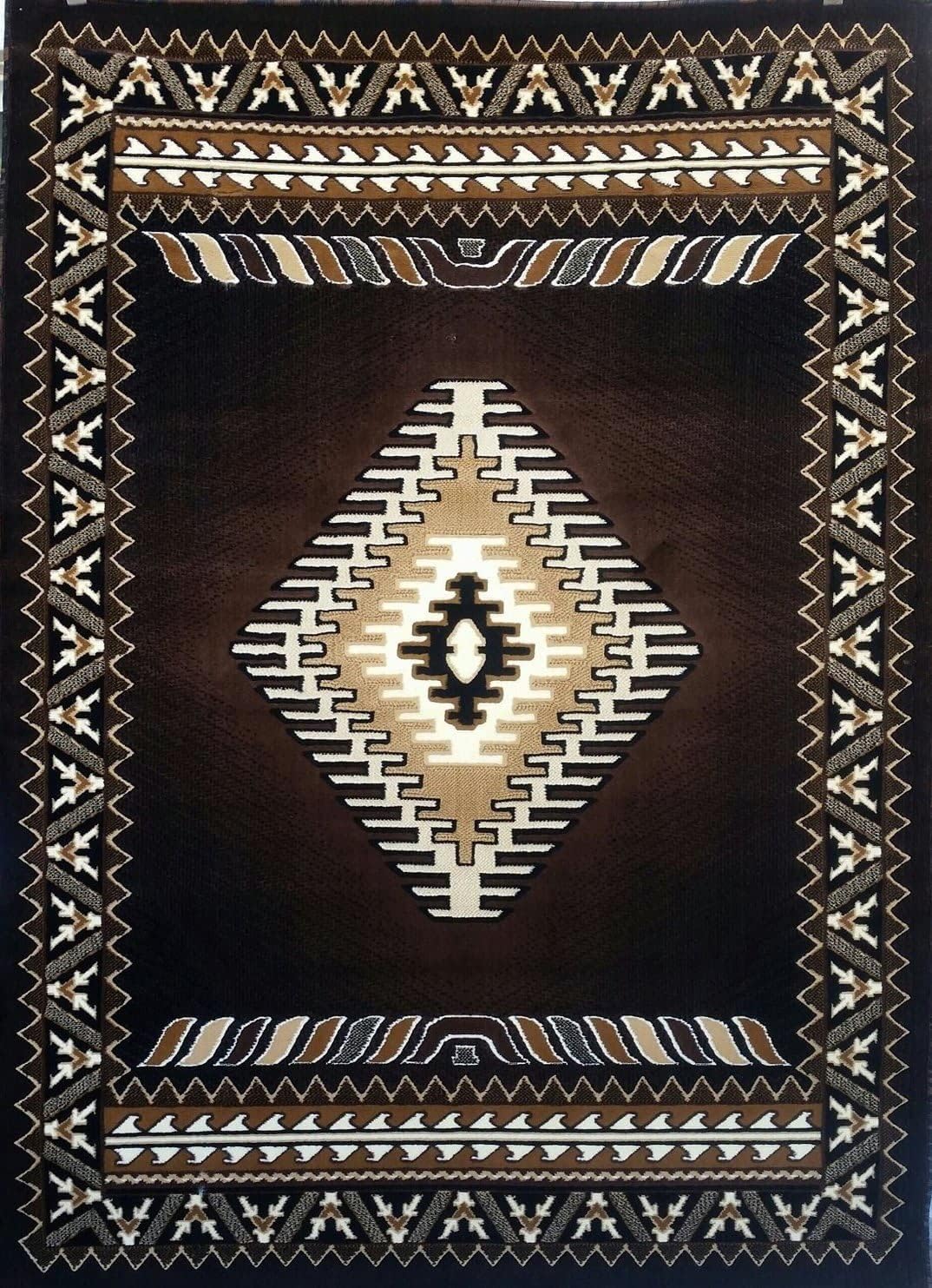 YHSF South West Native American Style Area Rug D143 Kingdom Design