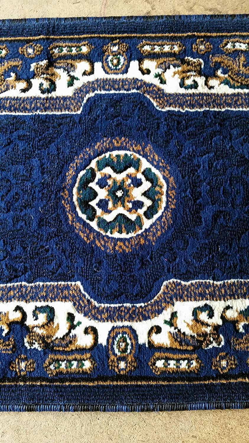 YHSF Traditional Floral Area Rug - Non-Slip Washable Carpet for Kitchen, Dining Room, or Entryway - Easy Clean Colorful Flower Rug - Grey, 5 ft 2 in x 7 ft