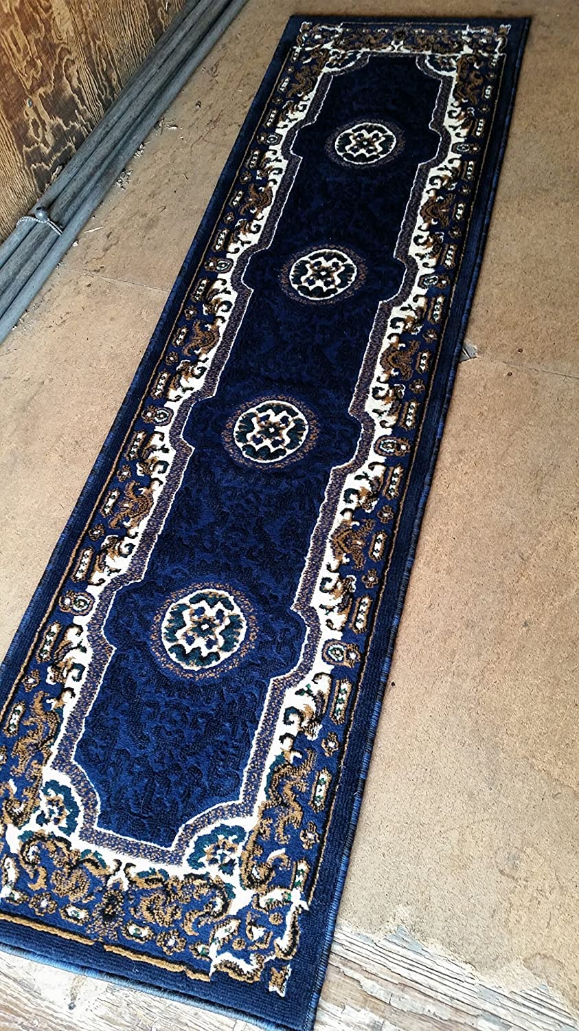 YHSF Traditional Floral Area Rug - Non-Slip Washable Carpet for Kitchen, Dining Room, or Entryway - Easy Clean Colorful Flower Rug - Grey, 5 ft 2 in x 7 ft