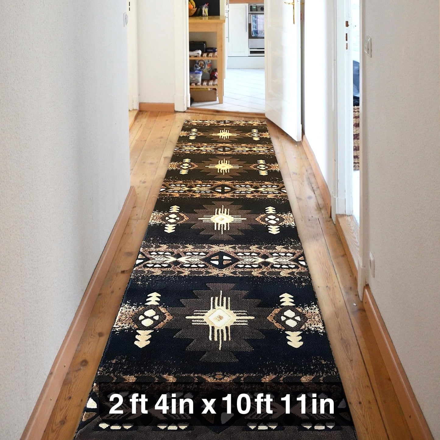 YHSF South West Native American Area Rug C318 - Easy Clean, Thick, Soft, Durable Native Tribal American Indian Inspired Rug for Bedroom/Living Room and More - Berber, 5 Feet x 7 Feet