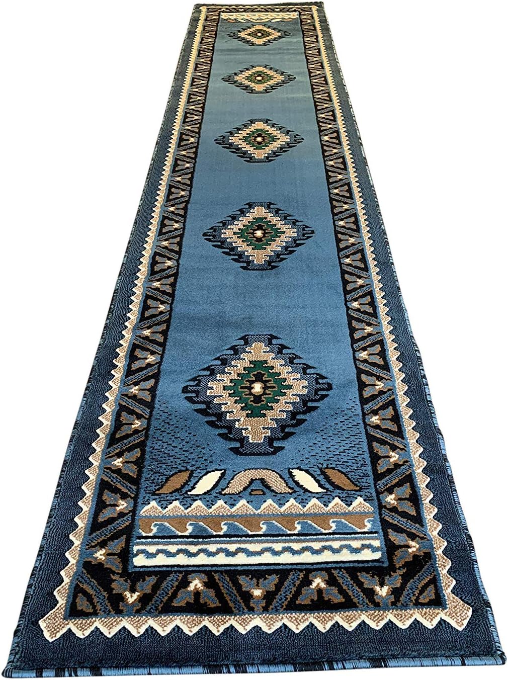 YHSF South West Native American Style Area Rug D143 Kingdom Design