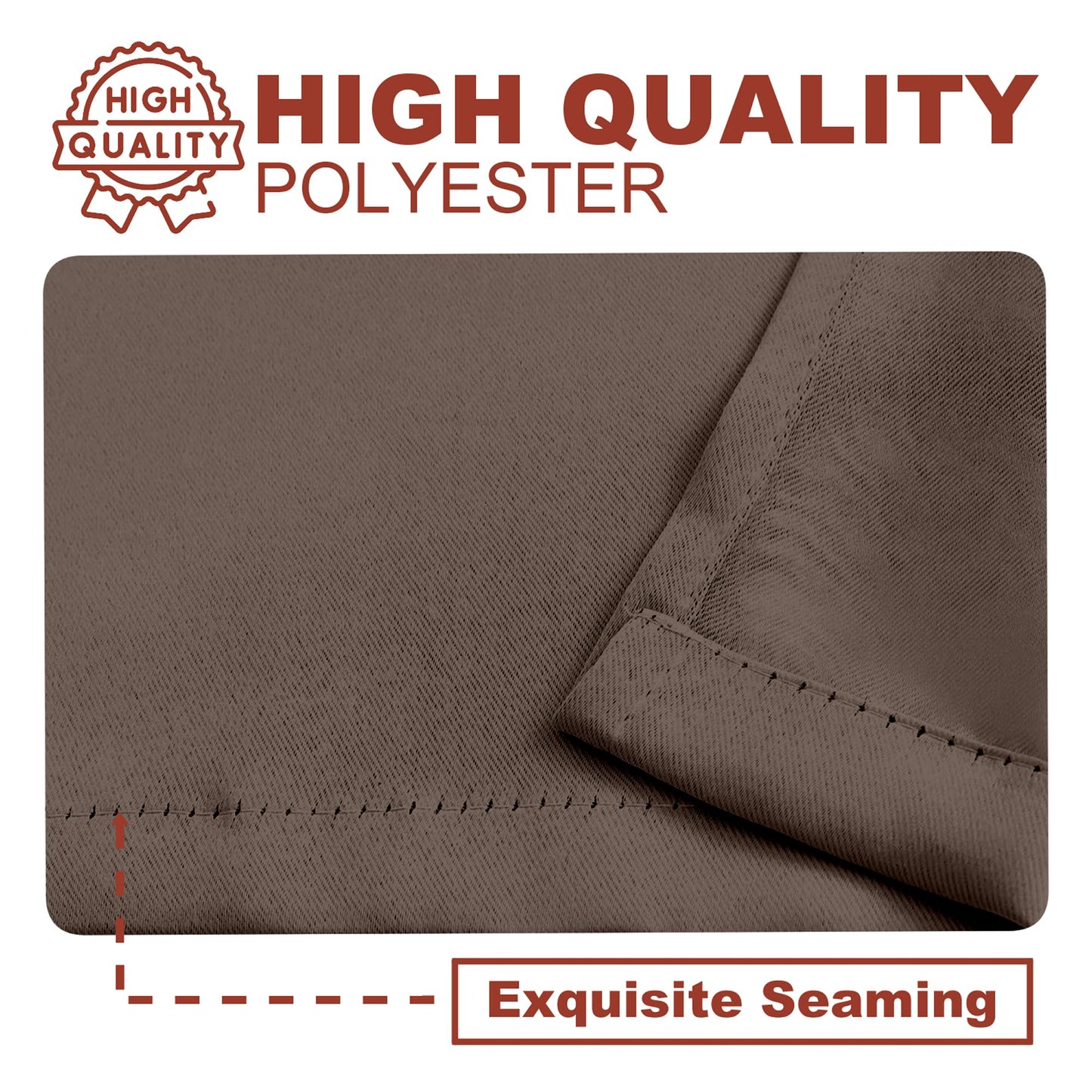 YHSF Blackout Curtains - Room Darkening Grommet Curtains for Bedroom, Living Room, Office - Solid Plain Design, Light Blocking, Thermal Insulation, Elegant Home Décor - 52x84 Inches, One Panel, Red