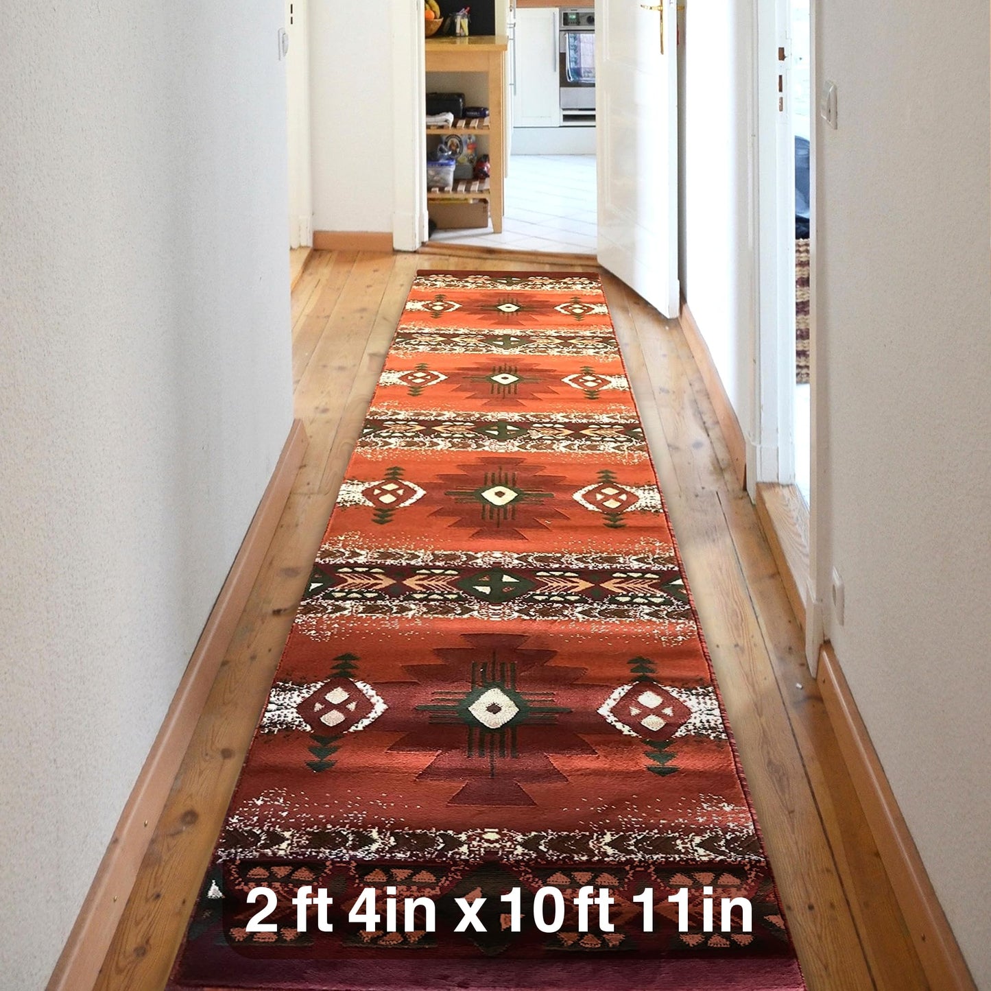 YHSF South West Native American Area Rug C318 - Easy Clean, Thick, Soft, Durable Native Tribal American Indian Inspired Rug for Bedroom/Living Room and More - Berber, 5 Feet x 7 Feet