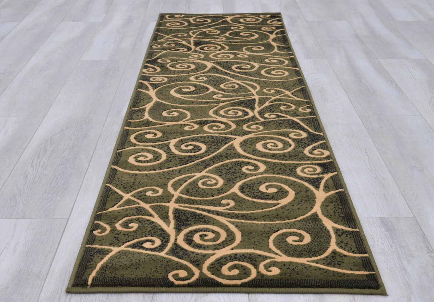 YHSF Modern Contemporary Area Rugs for Living Room, Bedroom, Office, Dining Room, Entryway – Washable, Easy to Clean, Soft Swirl Design, Modern Area Rug – 5x7 Feet, Berber