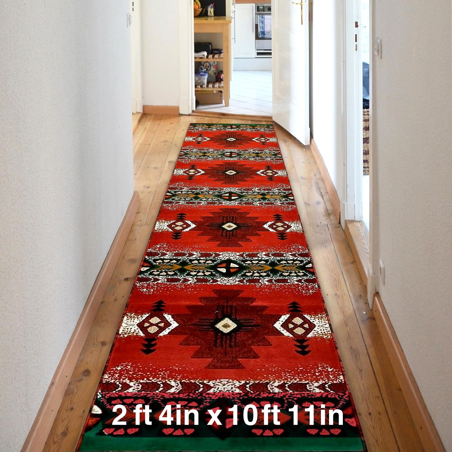 YHSF South West Native American Area Rug C318 - Easy Clean, Thick, Soft, Durable Native Tribal American Indian Inspired Rug for Bedroom/Living Room and More - Berber, 5 Feet x 7 Feet