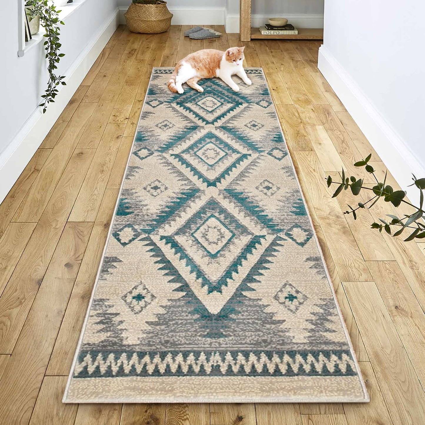 YHSF South West Native American Rug Ritz – Native Tribal American Indian Inspired Rug - Living Room, Bedroom, Hallway, Entryway & High-Traffic Area Rugs - Washable - Soft - Espresso, 8 Feet x 10 Feet