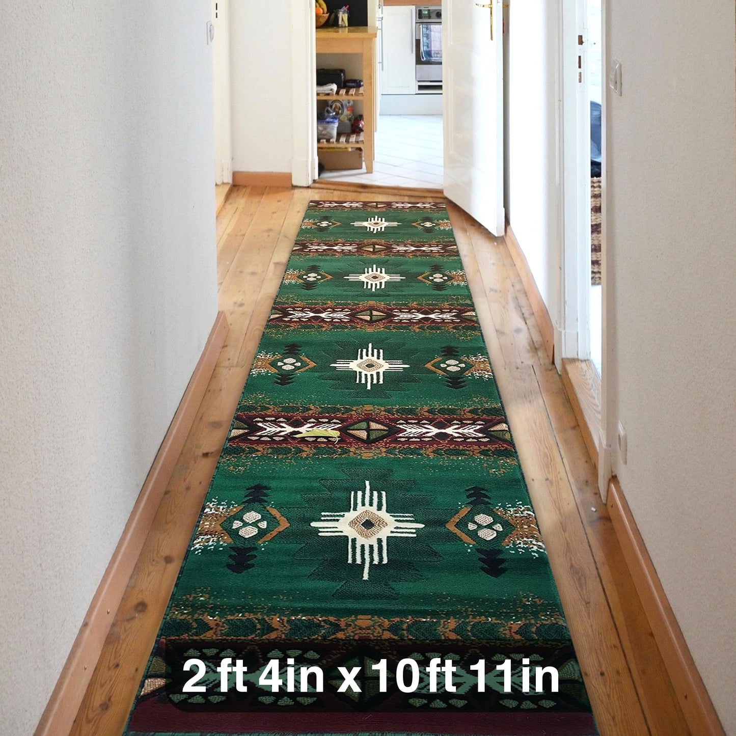 YHSF South West Native American Area Rug C318 - Easy Clean, Thick, Soft, Durable Native Tribal American Indian Inspired Rug for Bedroom/Living Room and More - Berber, 5 Feet x 7 Feet