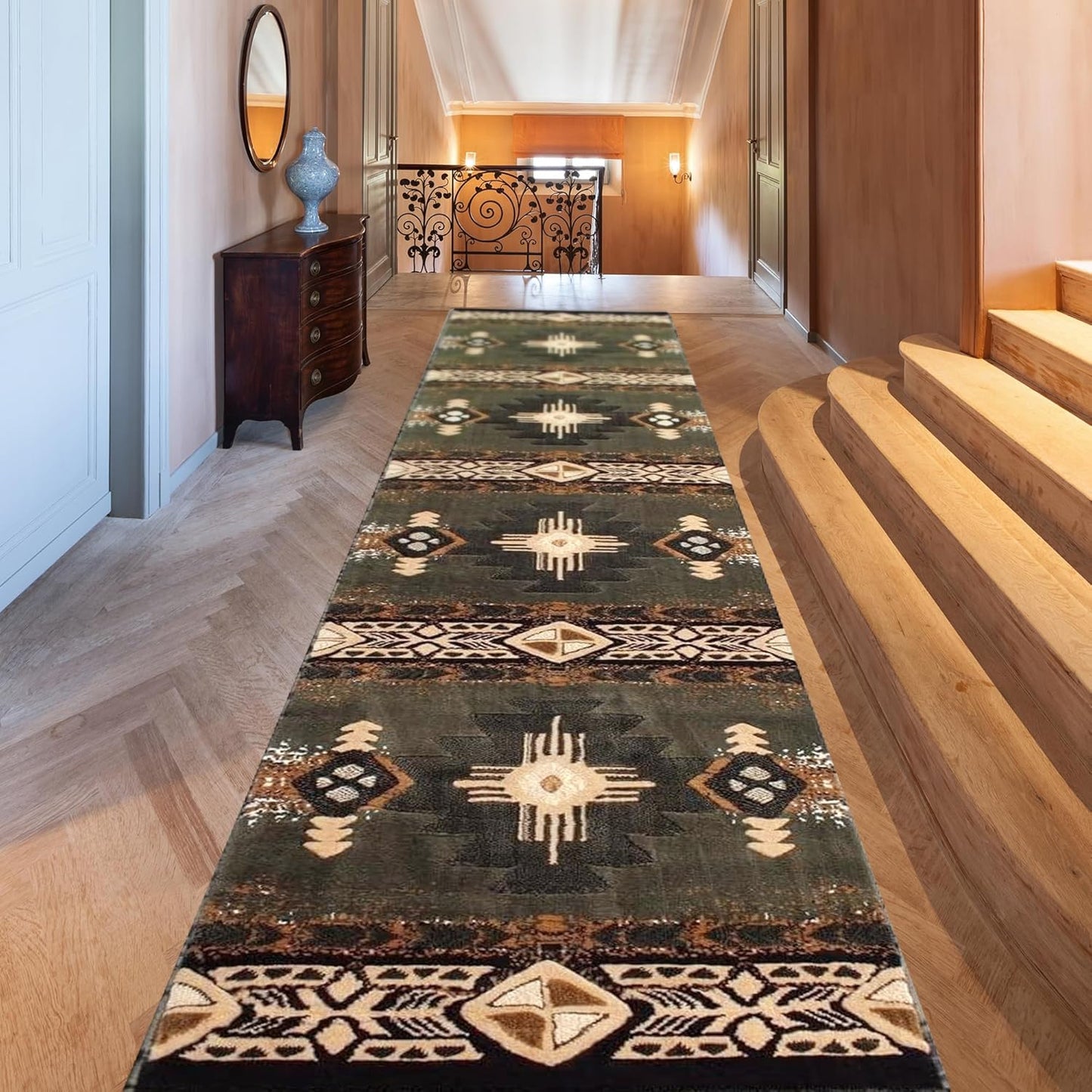 YHSF South West Native American Area Rug C318