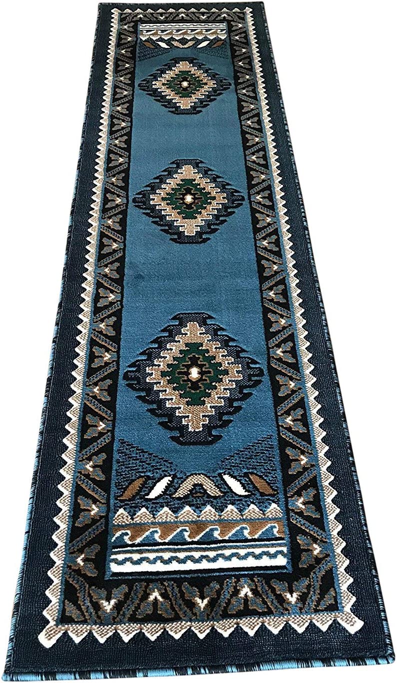 YHSF South West Native American Style Area Rug D143 Kingdom Design