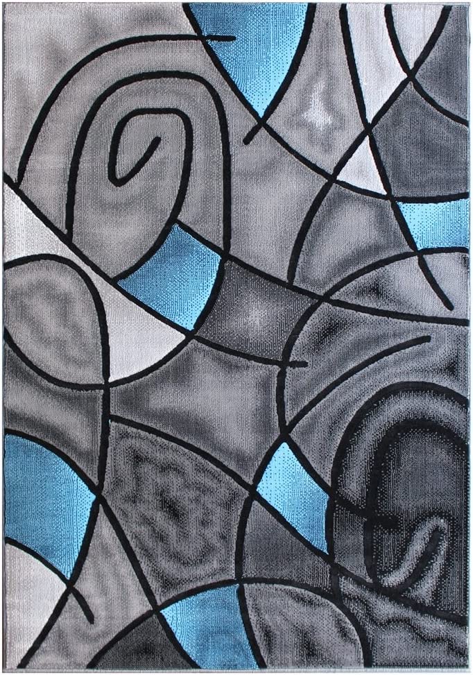 YHSF Modern Contemporary Area Rug for Living Room Bedroom Office Rug Trendz Style