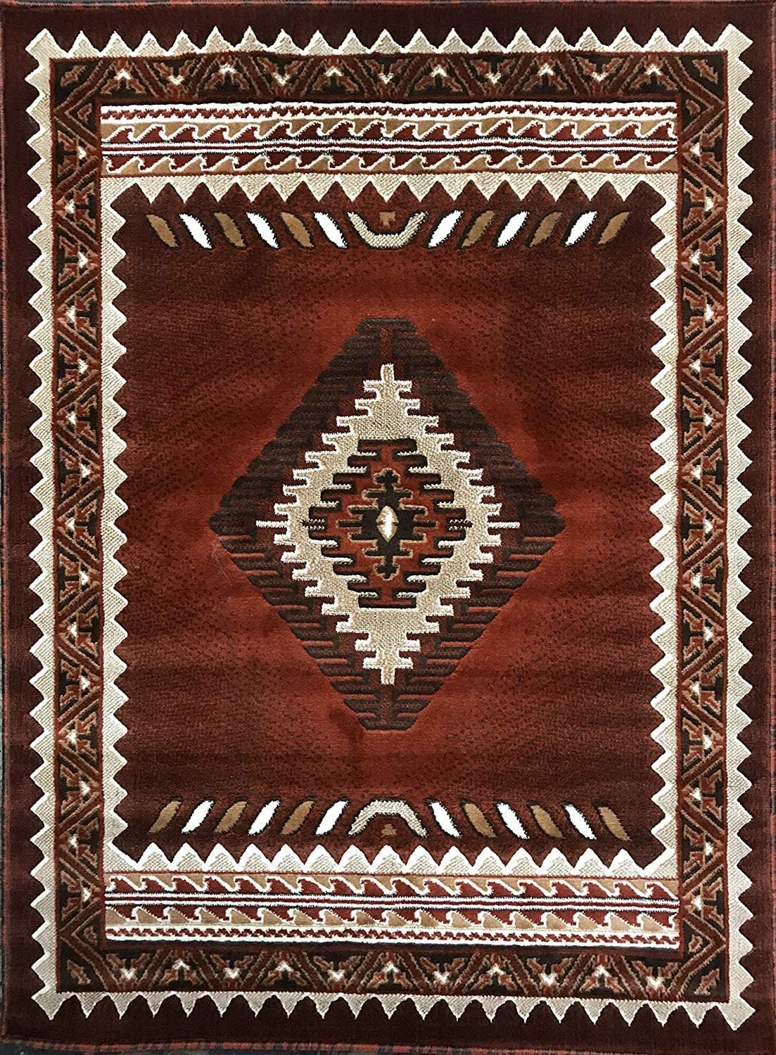 YHSF South West Native American Style Area Rug D143 Kingdom Design