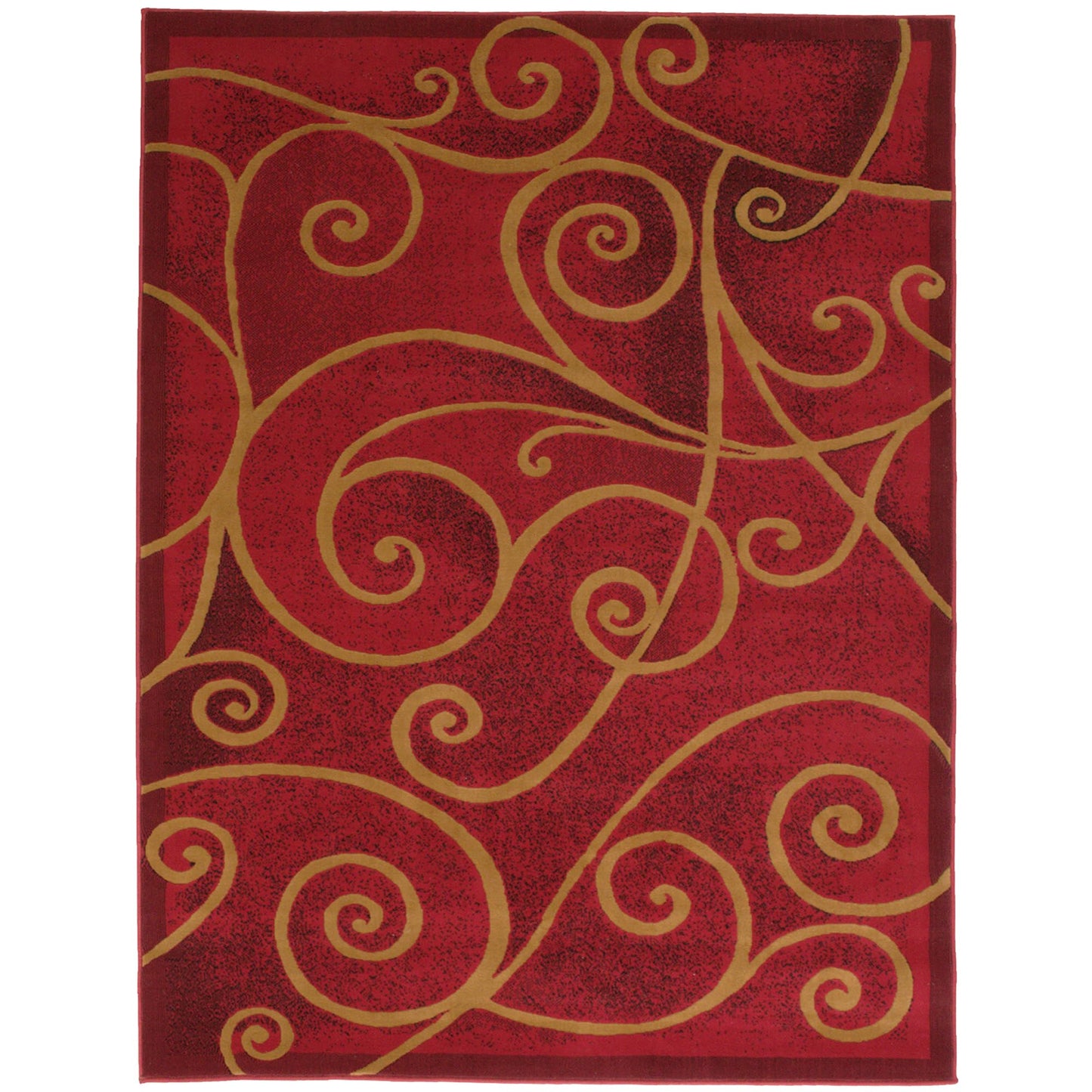 YHSF Modern Contemporary Area Rugs for Living Room, Bedroom, Office, Dining Room, Entryway – Washable, Easy to Clean, Soft Swirl Design, Modern Area Rug – 5x7 Feet, Berber