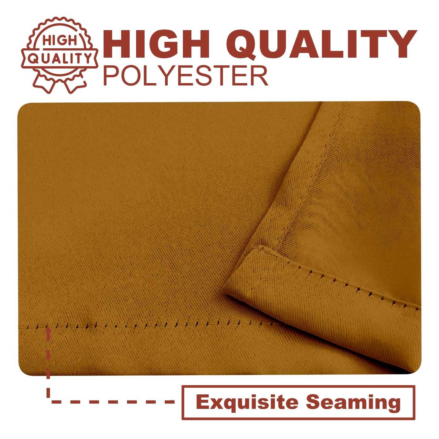 YHSF Blackout Curtains - Room Darkening Grommet Curtains for Bedroom, Living Room, Office - Solid Plain Design, Light Blocking, Thermal Insulation, Elegant Home Décor - 52x84 Inches, One Panel, Red