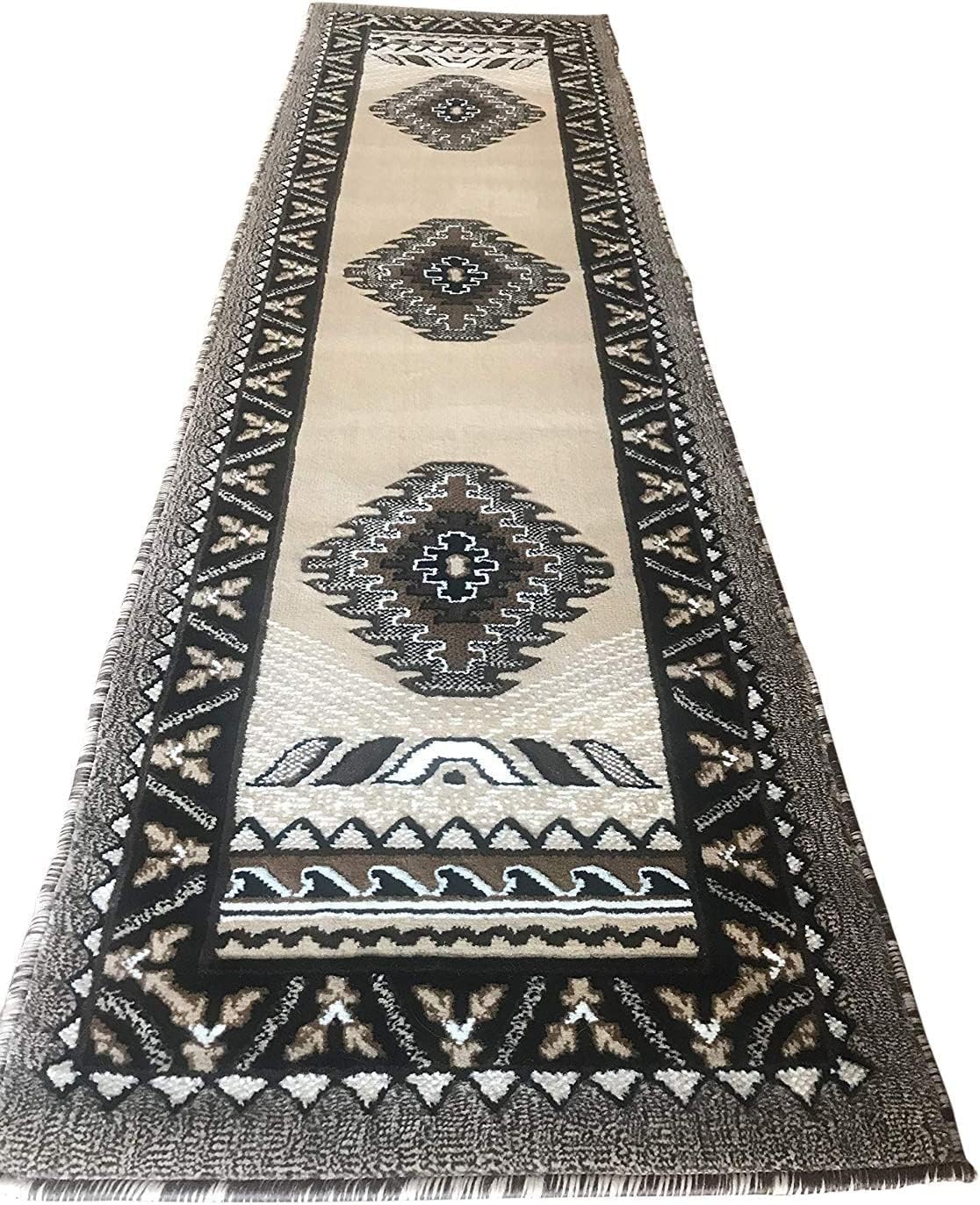YHSF South West Native American Style Area Rug D143 Kingdom Design