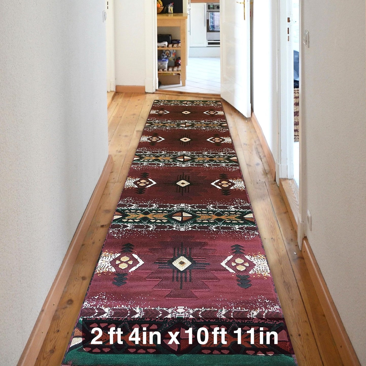 YHSF South West Native American Area Rug C318 - Easy Clean, Thick, Soft, Durable Native Tribal American Indian Inspired Rug for Bedroom/Living Room and More - Berber, 5 Feet x 7 Feet