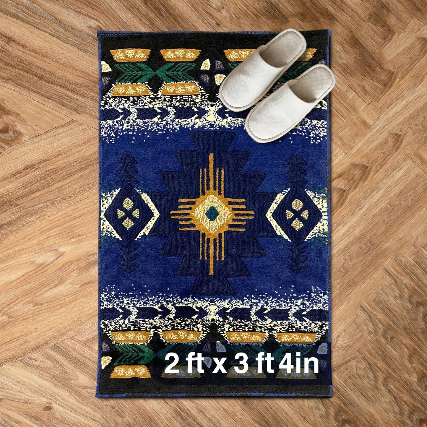 YHSF South West Native American Area Rug C318 - Easy Clean, Thick, Soft, Durable Native Tribal American Indian Inspired Rug for Bedroom/Living Room and More - Berber, 5 Feet x 7 Feet