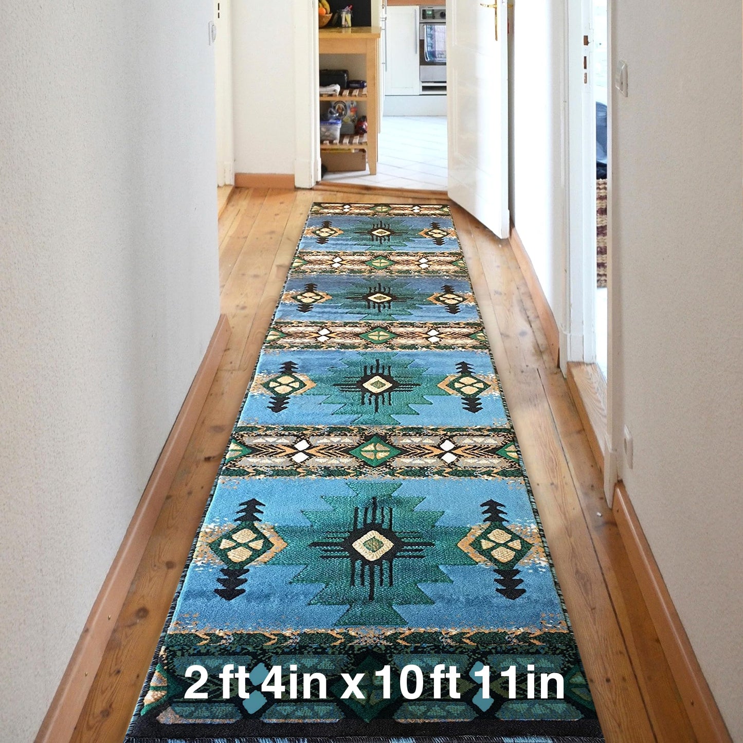 YHSF South West Native American Area Rug C318 - Easy Clean, Thick, Soft, Durable Native Tribal American Indian Inspired Rug for Bedroom/Living Room and More - Berber, 5 Feet x 7 Feet