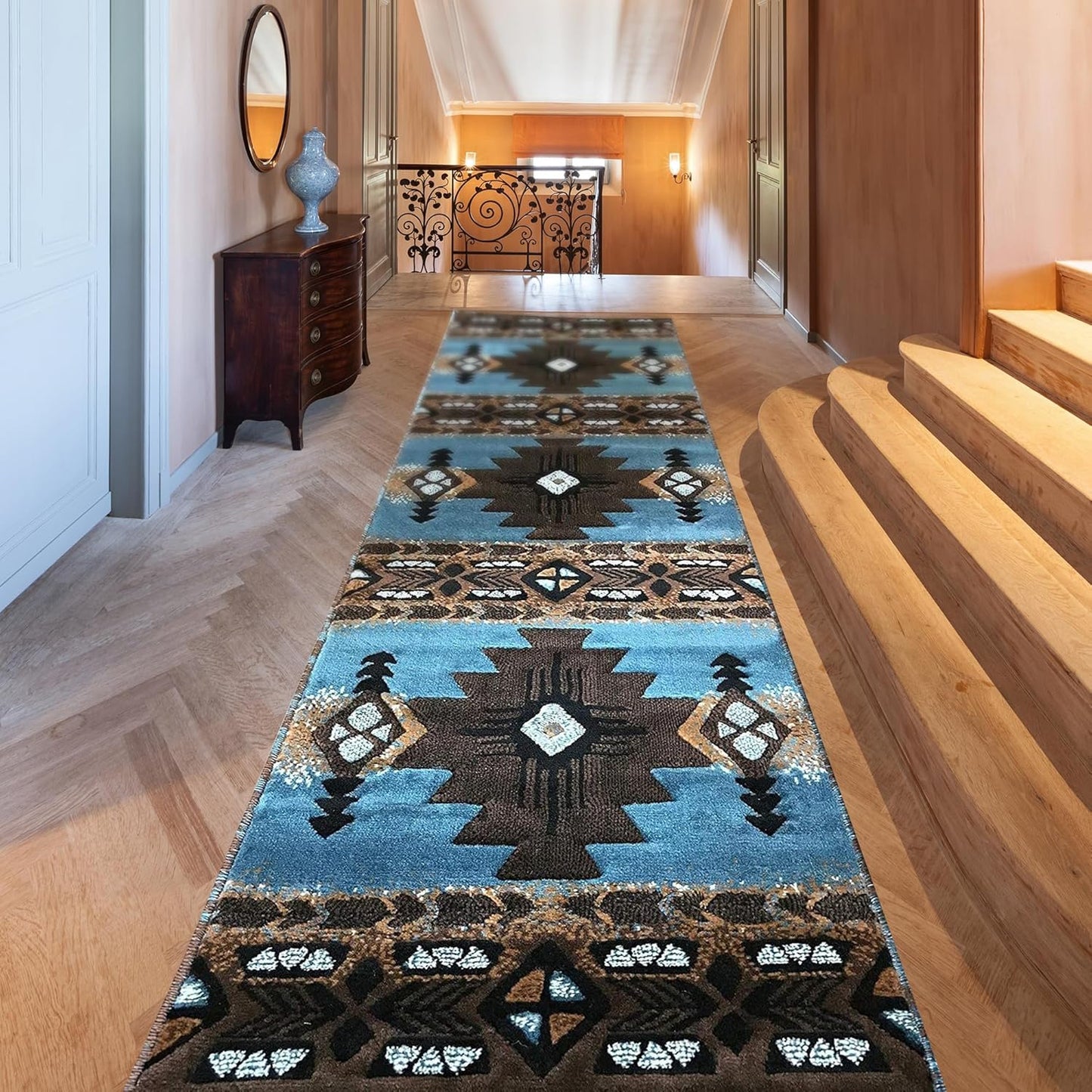 YHSF South West Native American Area Rug C318