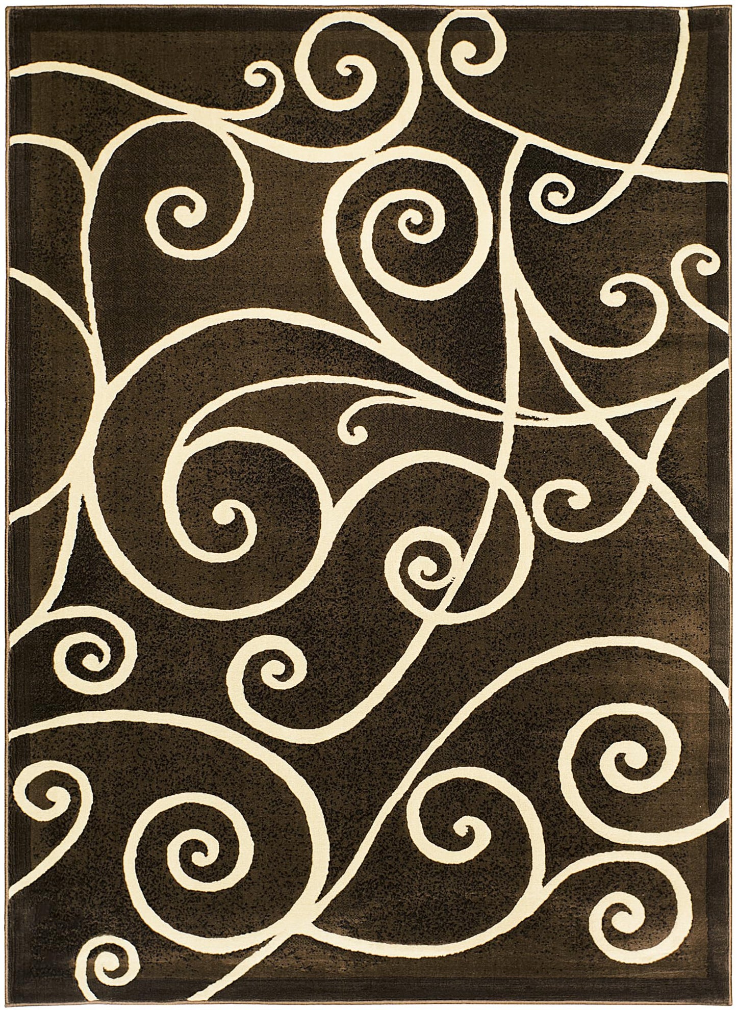 YHSF Modern Contemporary Area Rugs for Living Room, Bedroom, Office, Dining Room, Entryway – Washable, Easy to Clean, Soft Swirl Design, Modern Area Rug – 5x7 Feet, Berber