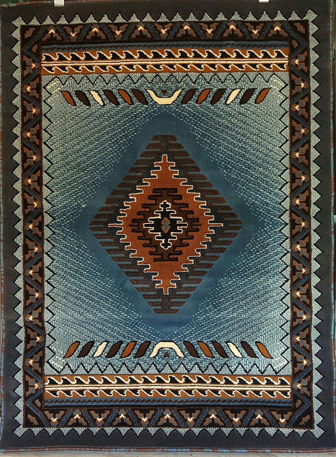 YHSF South West Native American Style Area Rug D143 Kingdom Design