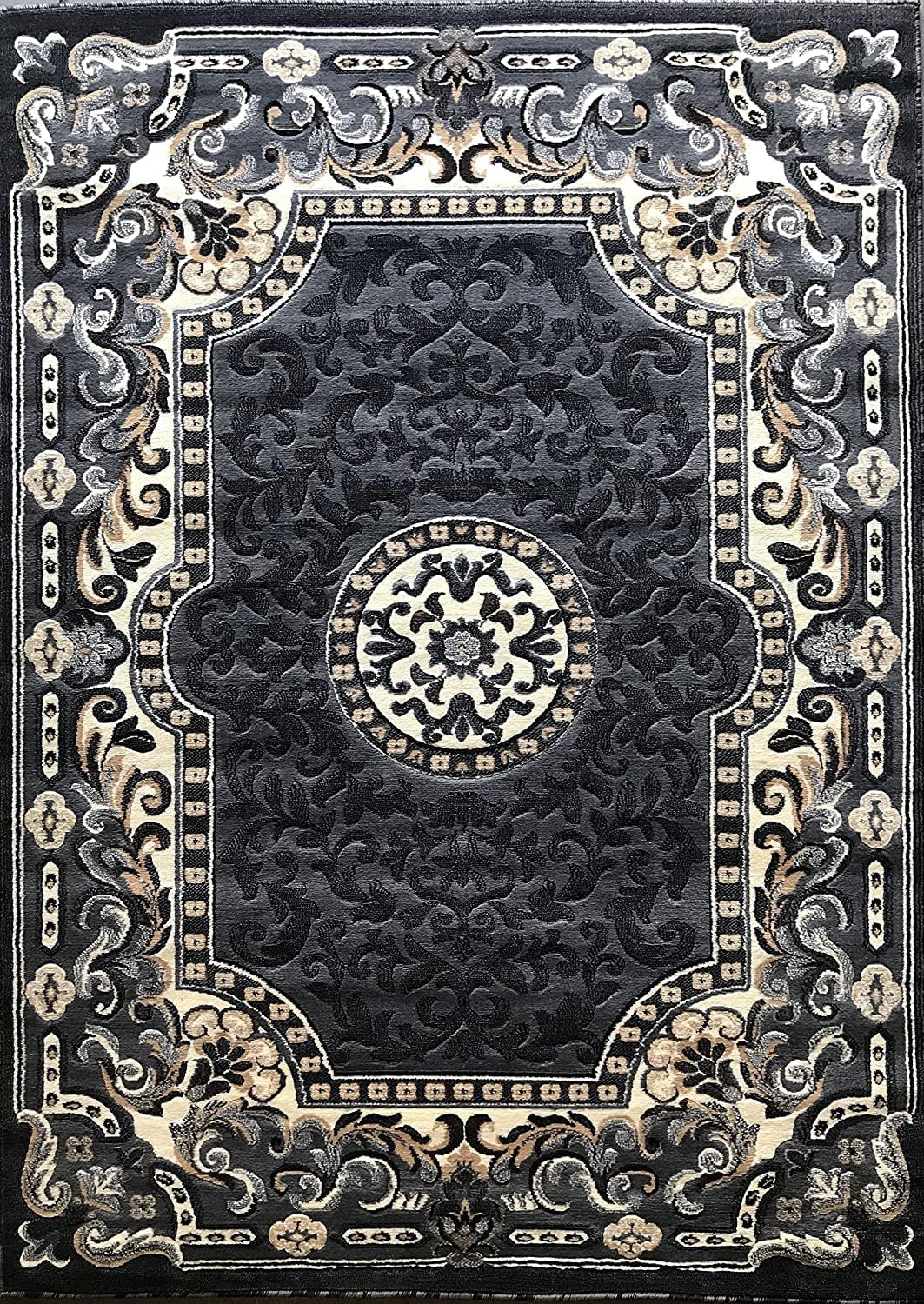 YHSF Traditional Floral Design Area Rug