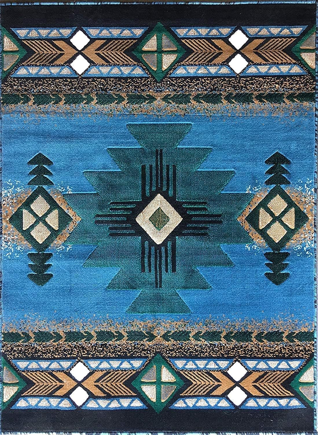 YHSF South West Native American Area Rug C318