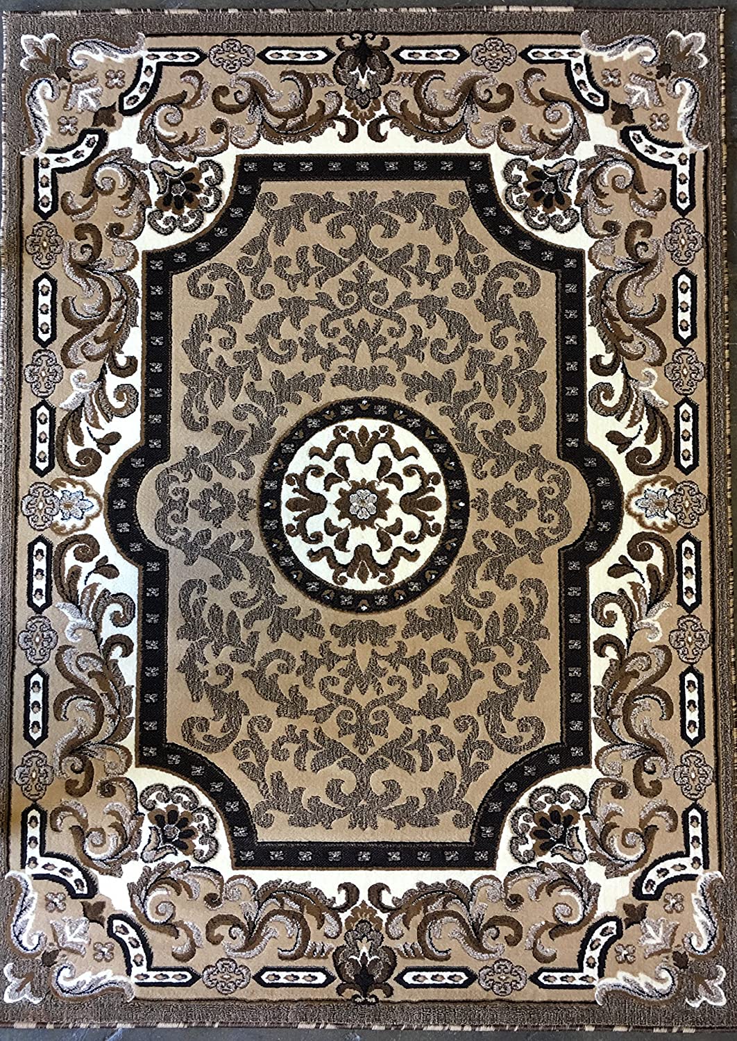 YHSF Traditional Floral Design Area Rug