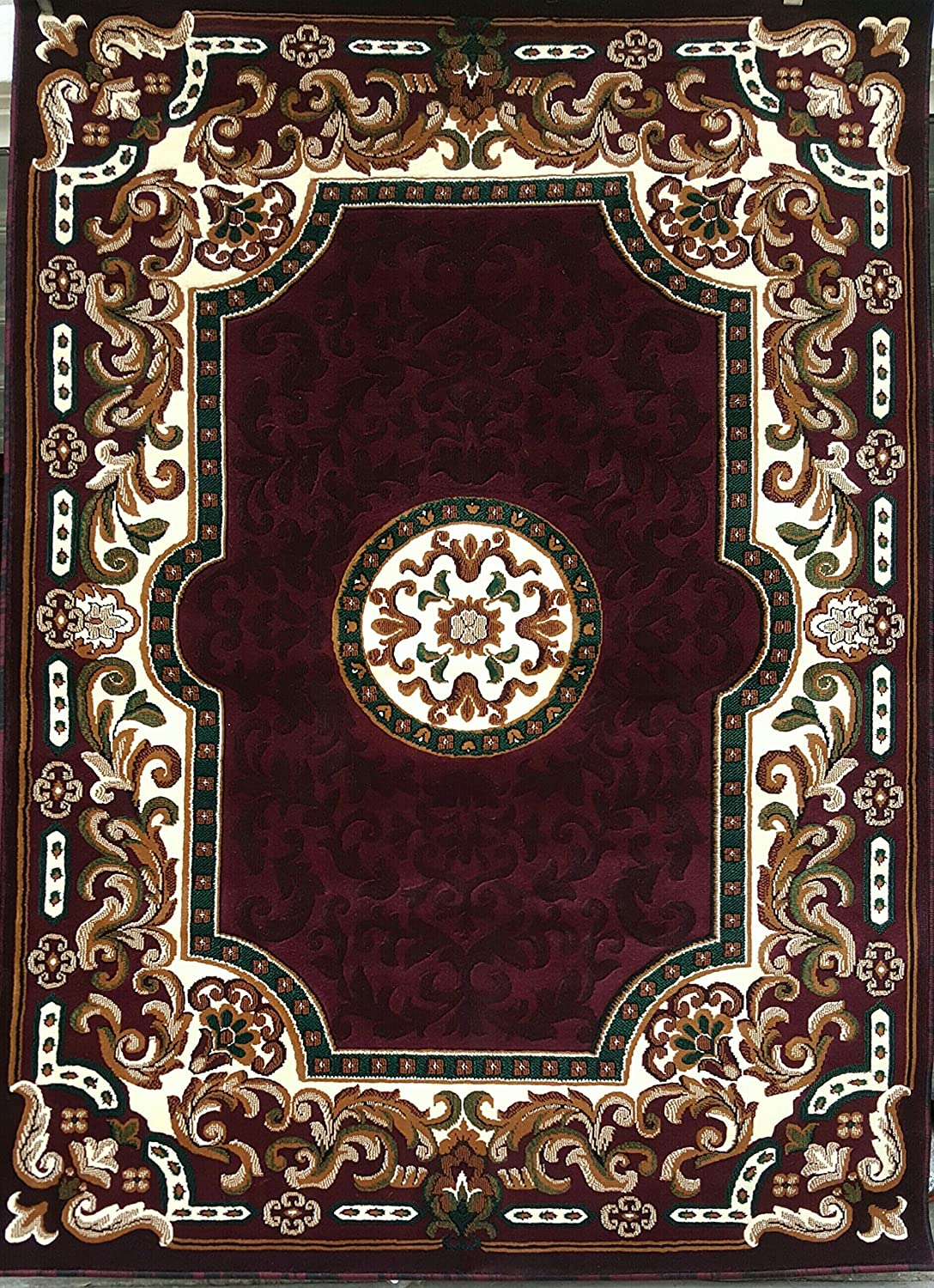 YHSF Traditional Floral Design Area Rug