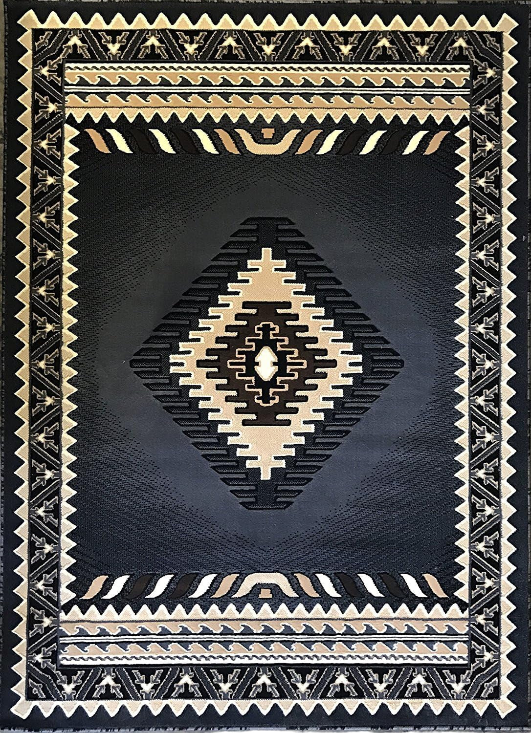 YHSF South West Native American Style Area Rug D143 Kingdom Design